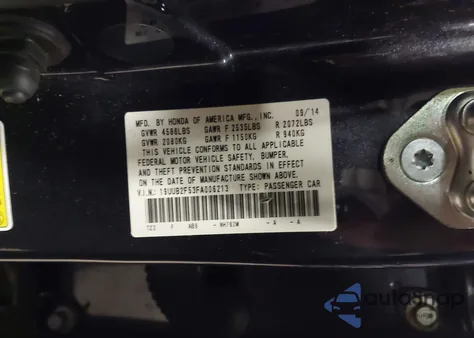 2015 Acura Tlx V6 Tech z USA, uszkodzony, nr VIN 19UUB2F53FA006213